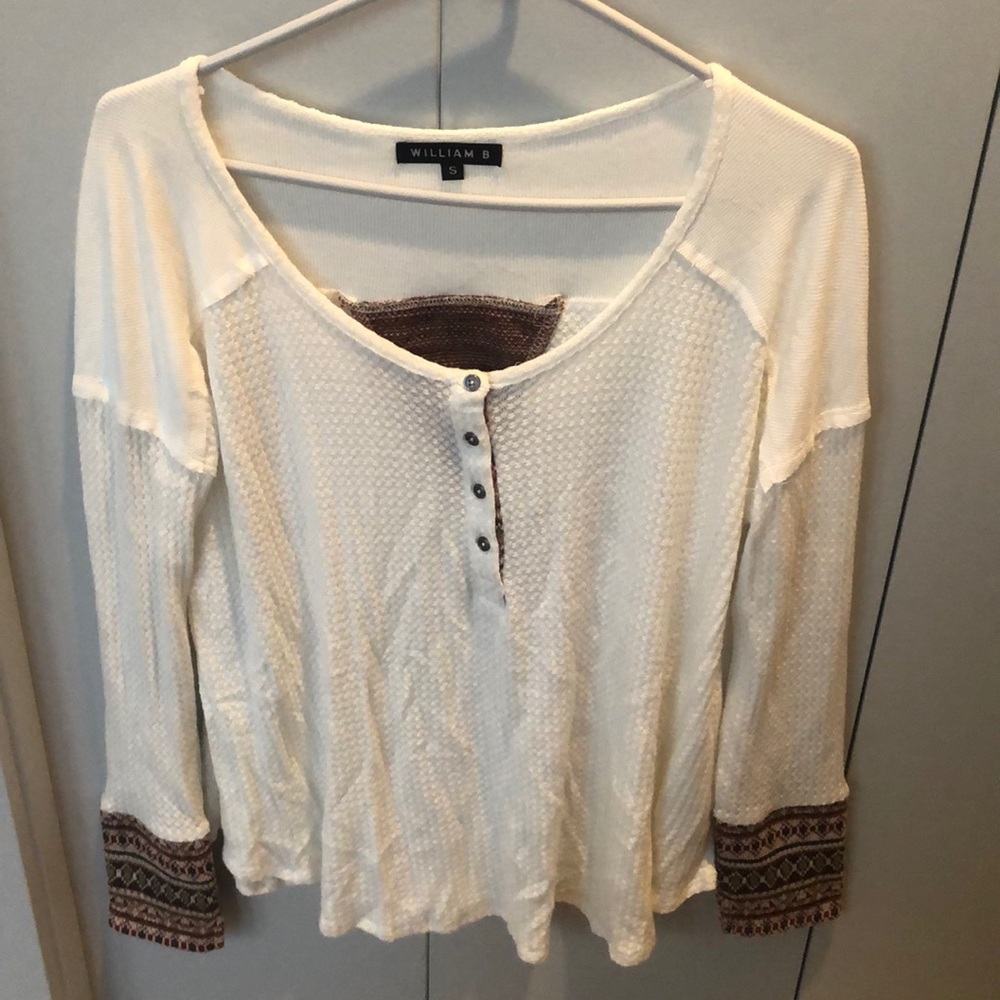 Boho white long sleeve